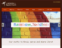 Tablet Screenshot of larkhallbaptist.org.uk